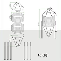 部分裝配式鋼板倉技術(shù)參數(shù)